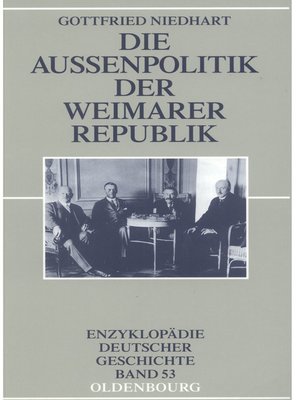 cover image of Die Außenpolitik der Weimarer Republik